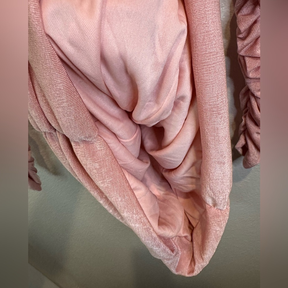 Amable by Mable Anthropologie Rose Pink Rouched Party Dress Size‎ S - Picture 9 of 9